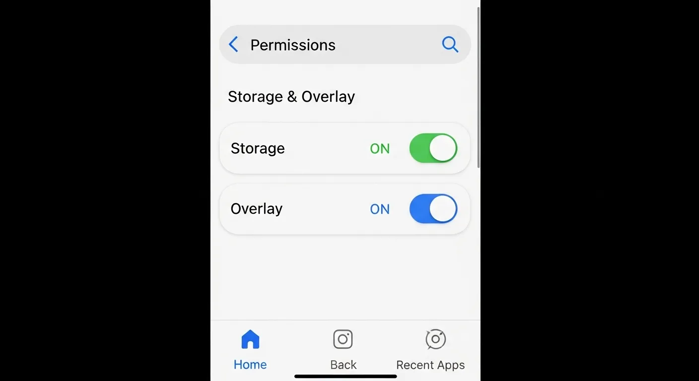 CarX Street App Permissions Storage and Overlay Settings