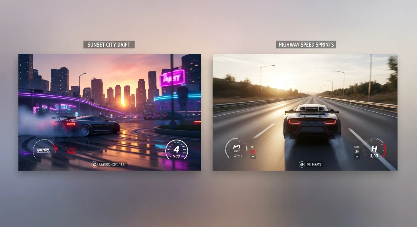 CarX Street city drift vibe vs CarX Highway Racing highway sprint vibe